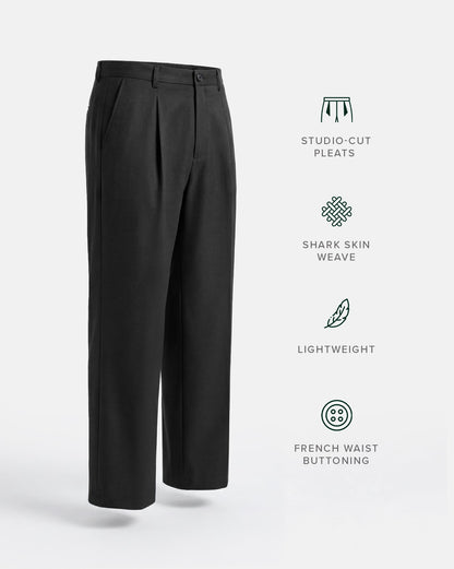 The Shark Skin Relaxed Pant Black