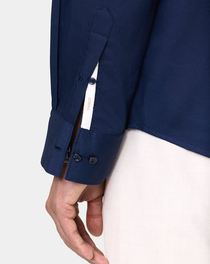 The Signature V Cut Runway Shirt Navy
