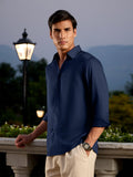 The Signature V Cut Runway Shirt Navy
