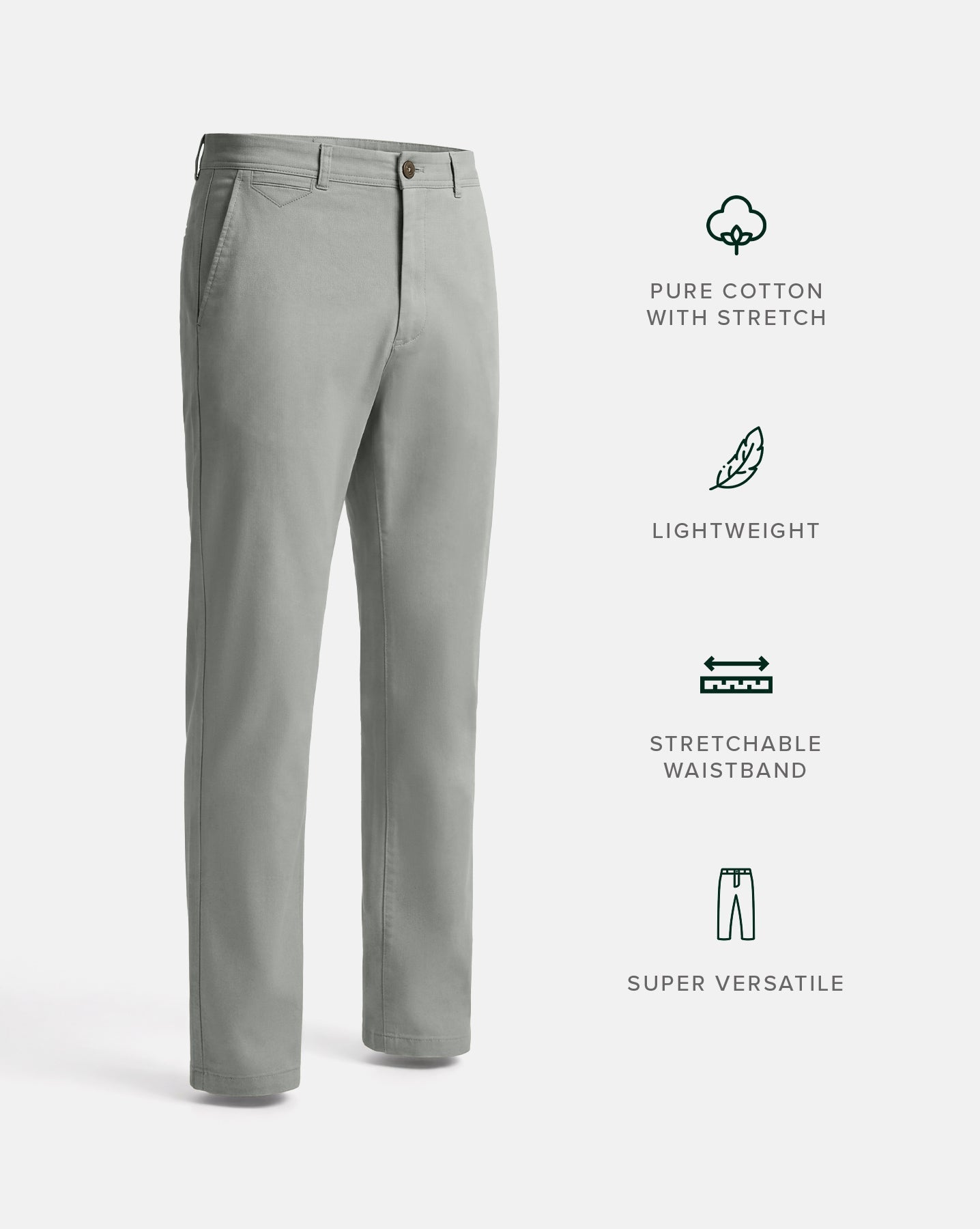 The No Brainer Pant Eucalyptus