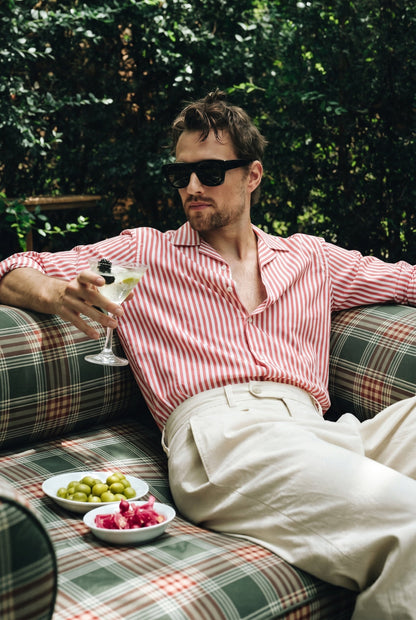 The Saint-Tropez Cuban Red Stripe Shirt