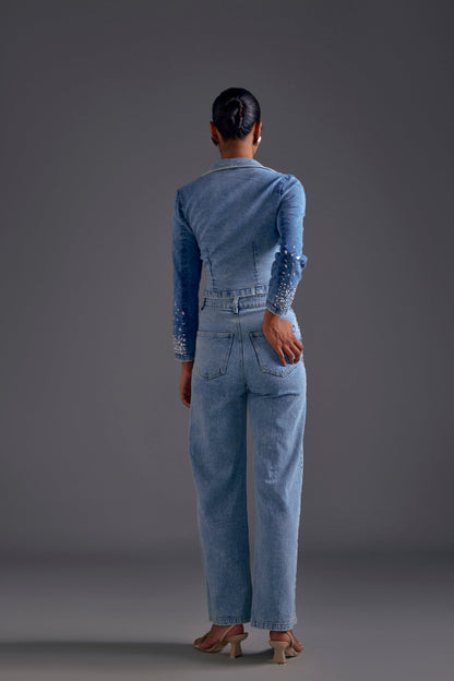 Embellished Cutout Blazer