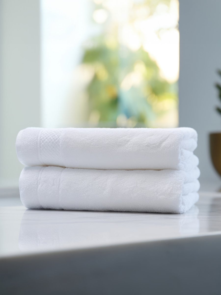 Snowy Solid Bath Towel | Kingdom Of White at Broadway