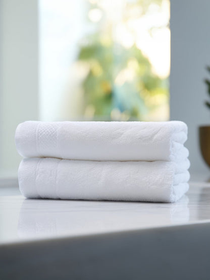 Snowy Solid Bath Towel | Kingdom Of White at Broadway