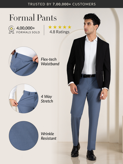 True Blue Relaxed Fit Stretch Formal Pants