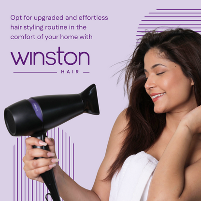 Winston Turbo Smart Dryer 2200 Watt | High-Speed Drying with Diffuser & Concentrator | Winston at Broadway