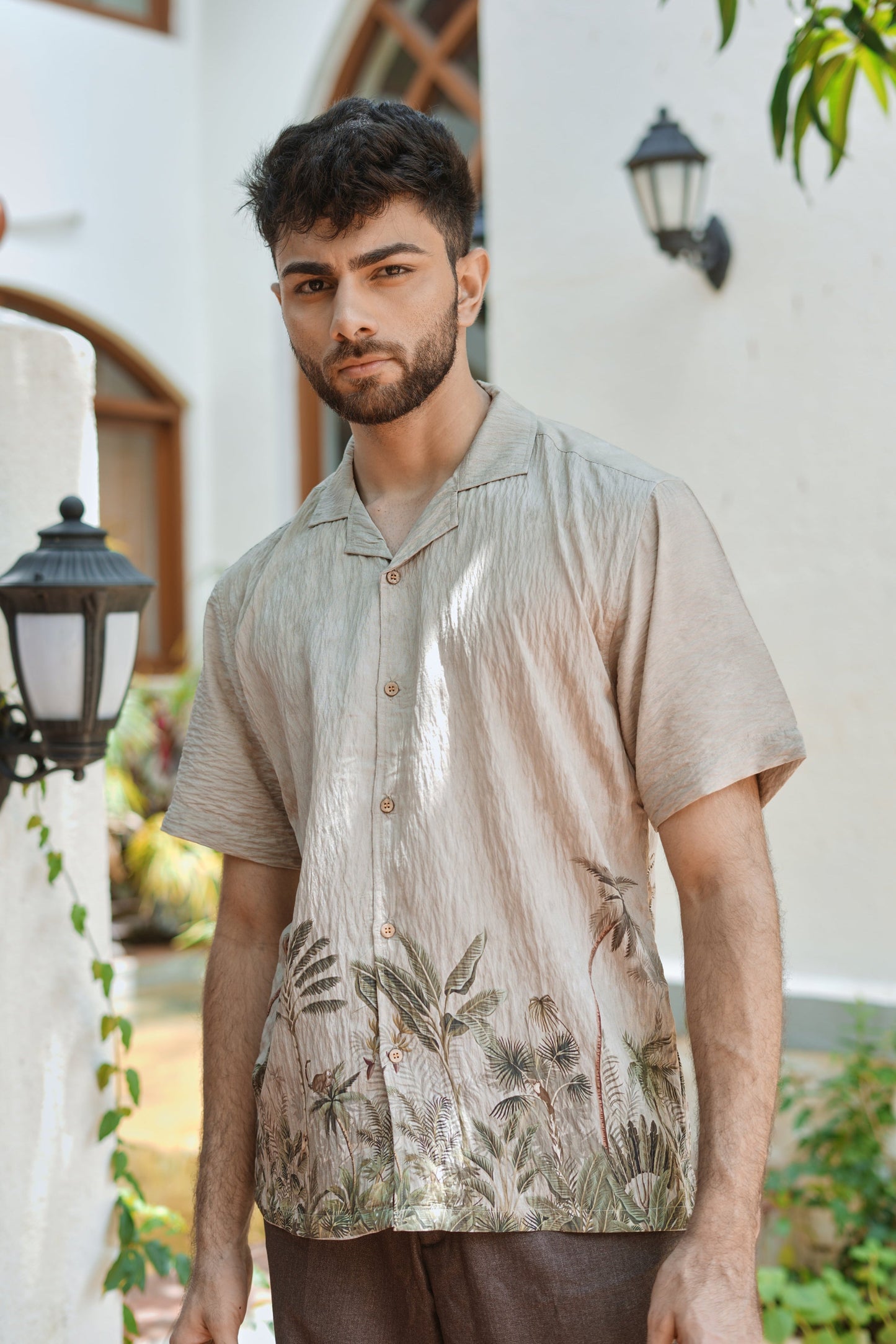 Palmshore Drift Printed Cuban Collar Shirt | Hamptons at Broadway