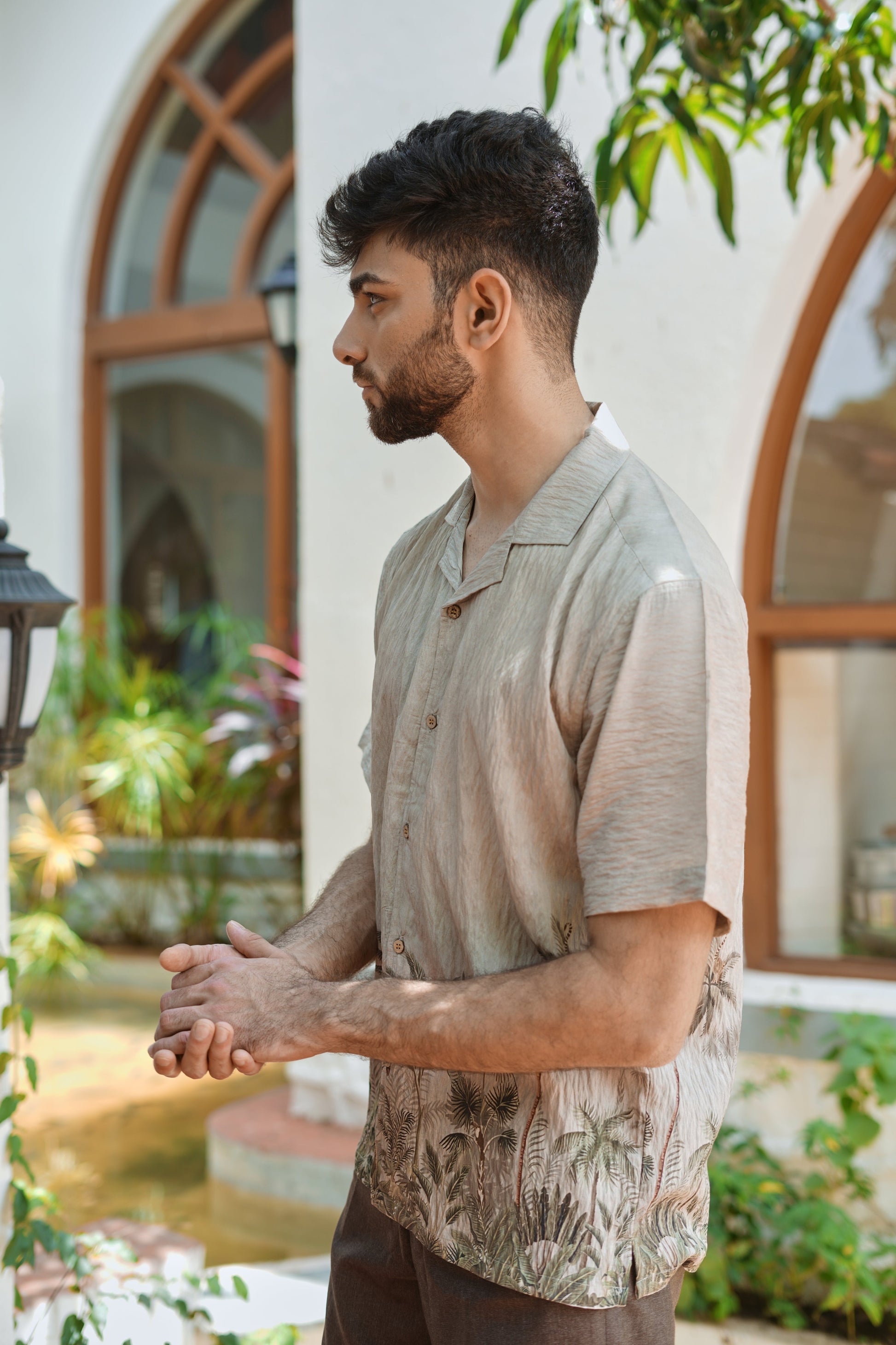 Palmshore Drift Printed Cuban Collar Shirt | Hamptons at Broadway