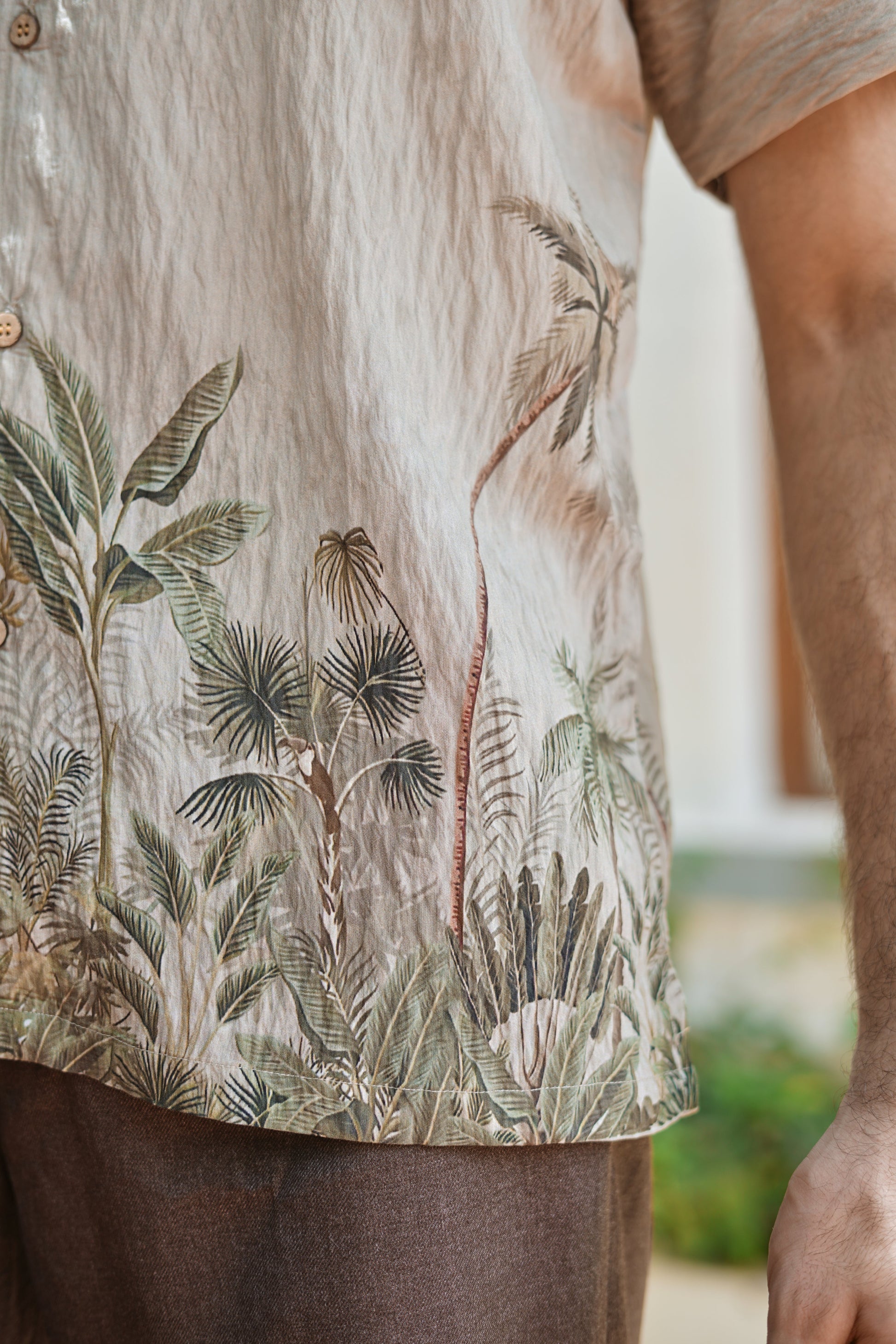 Palmshore Drift Printed Cuban Collar Shirt | Hamptons at Broadway
