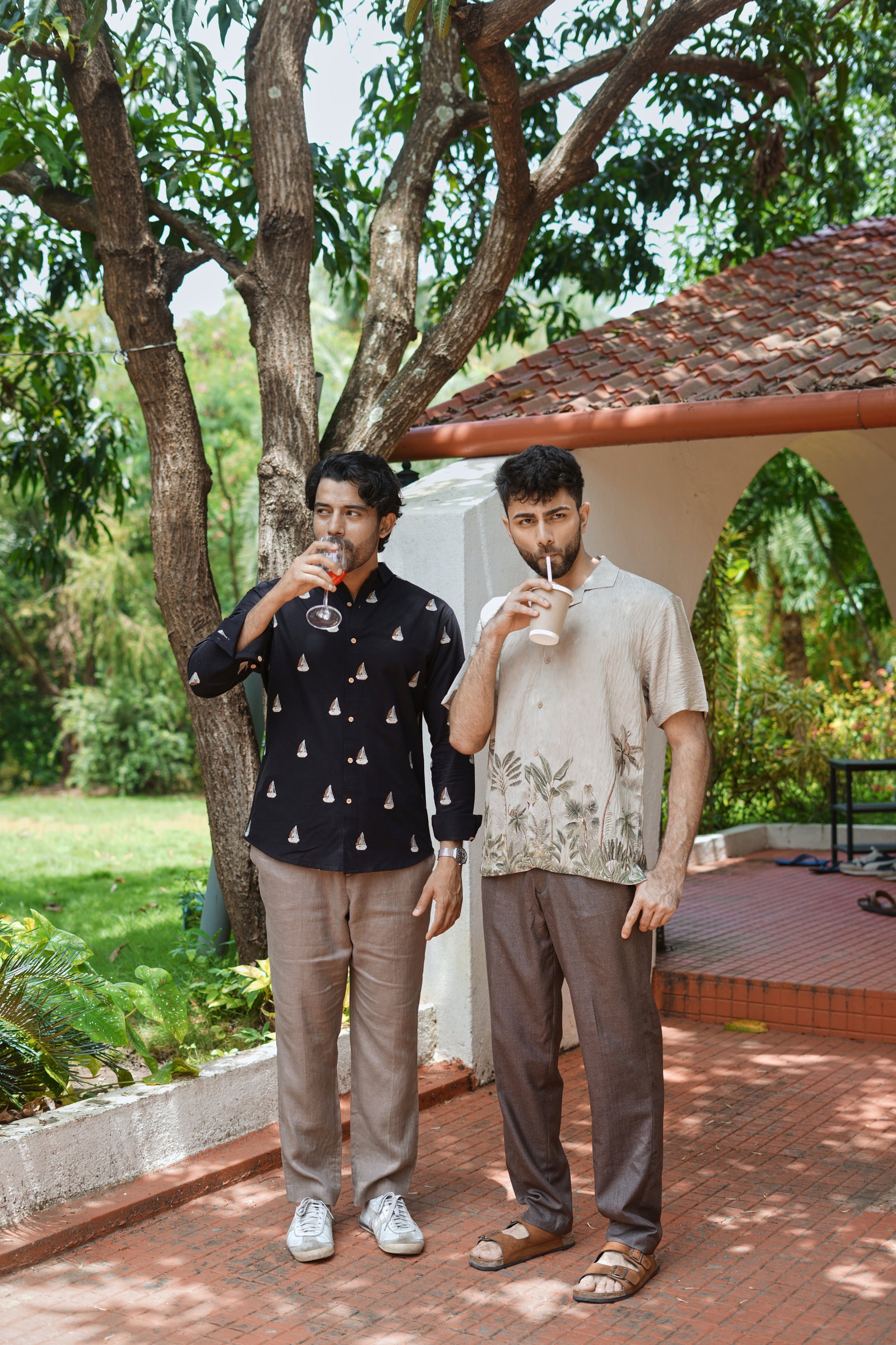 Palmshore Drift Printed Cuban Collar Shirt | Hamptons at Broadway