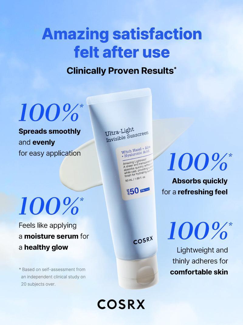 Ultra-Light Invisible Sunscreen SPF50 PA++++ | Cosrx at Broadway