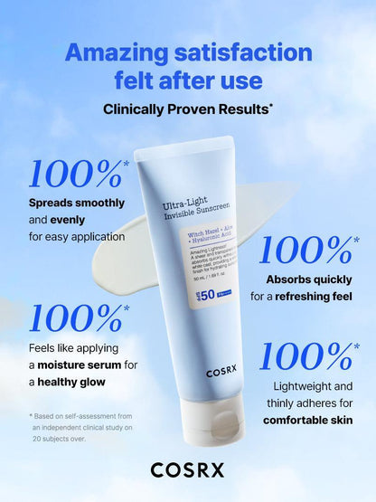Ultra-Light Invisible Sunscreen SPF50 PA++++ | Cosrx at Broadway