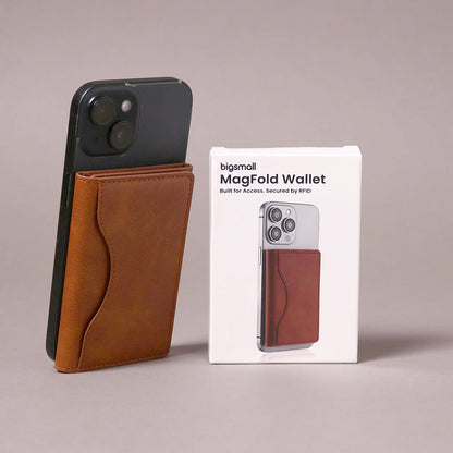 Bigsmall MagFold Wallet Tan