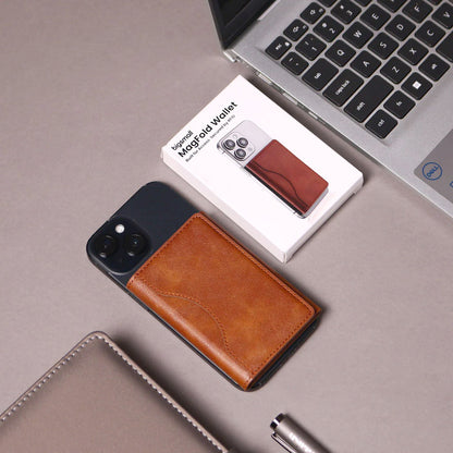 Bigsmall MagFold Wallet Tan