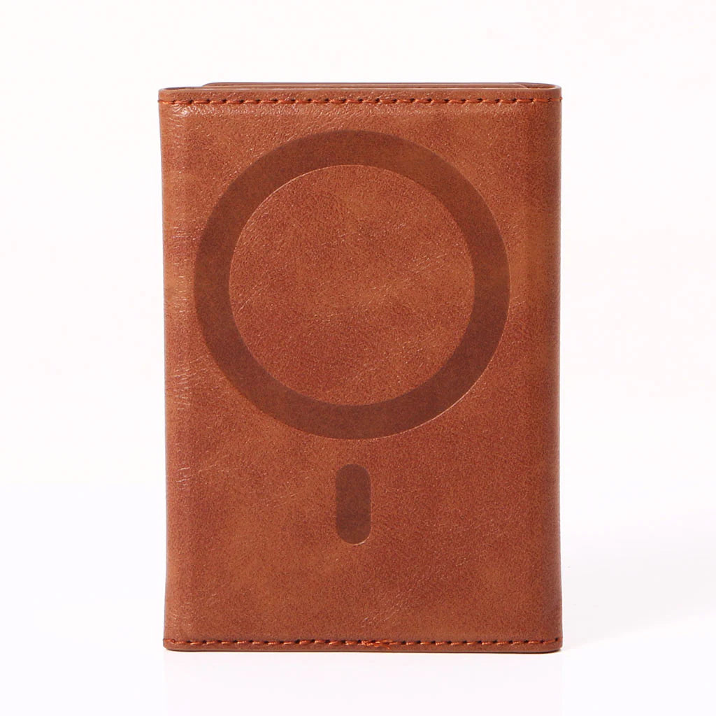 Bigsmall MagFold Wallet Tan