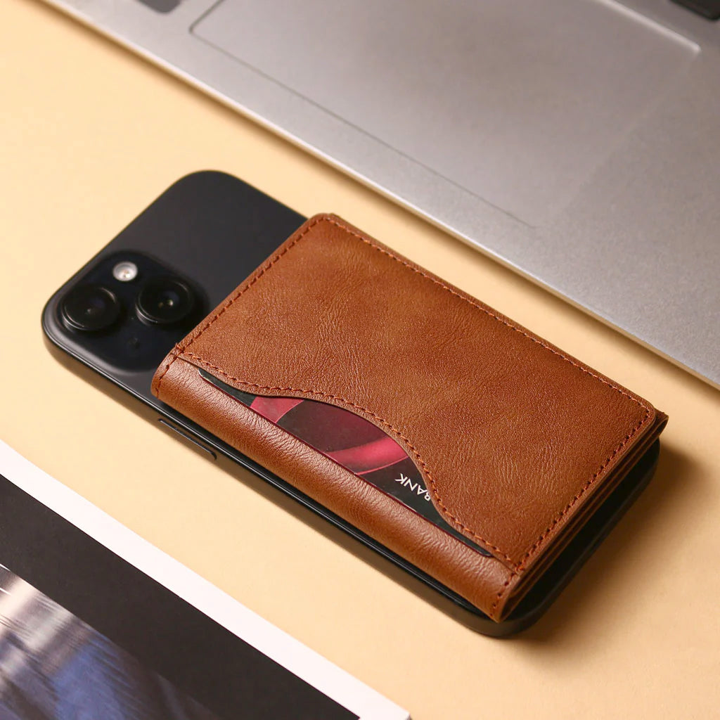 Bigsmall MagFold Wallet Tan