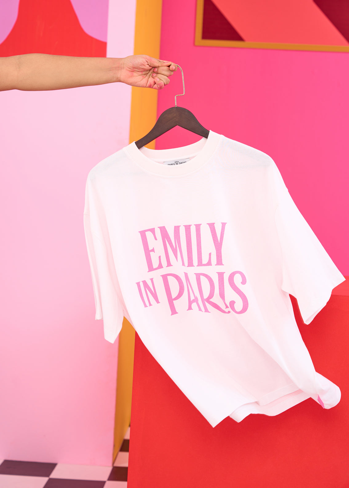 Emily in Paris: Oversized White T-shirt | The Clothing Factory at Broadway