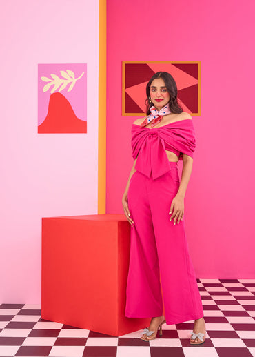 Emily in Paris: Pink Bow Top