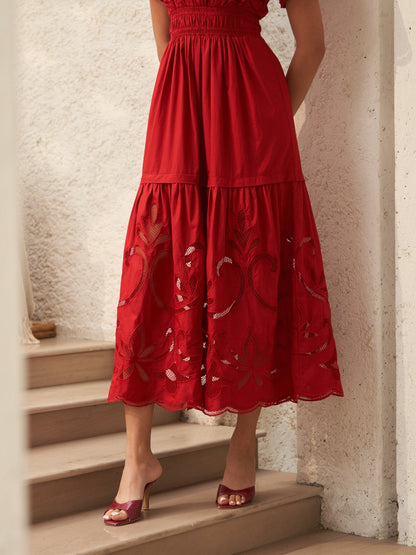 Ava Cutwork Dress | Style Island at Broadway