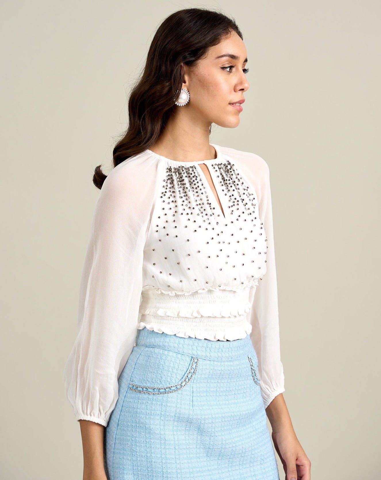 Freya Smocking Top | Style Island at Broadway