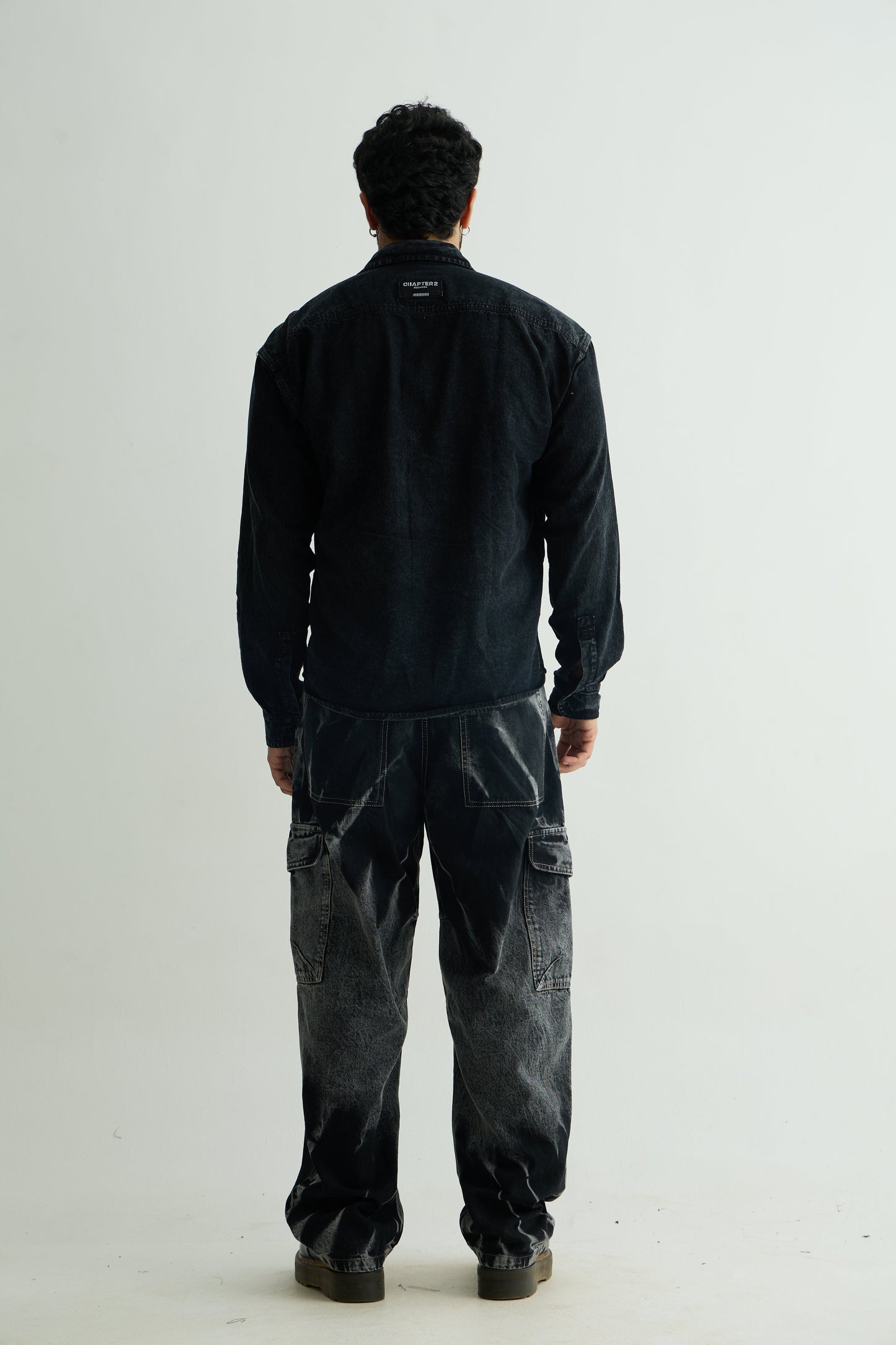 Charcoal Washed Denim Shirt