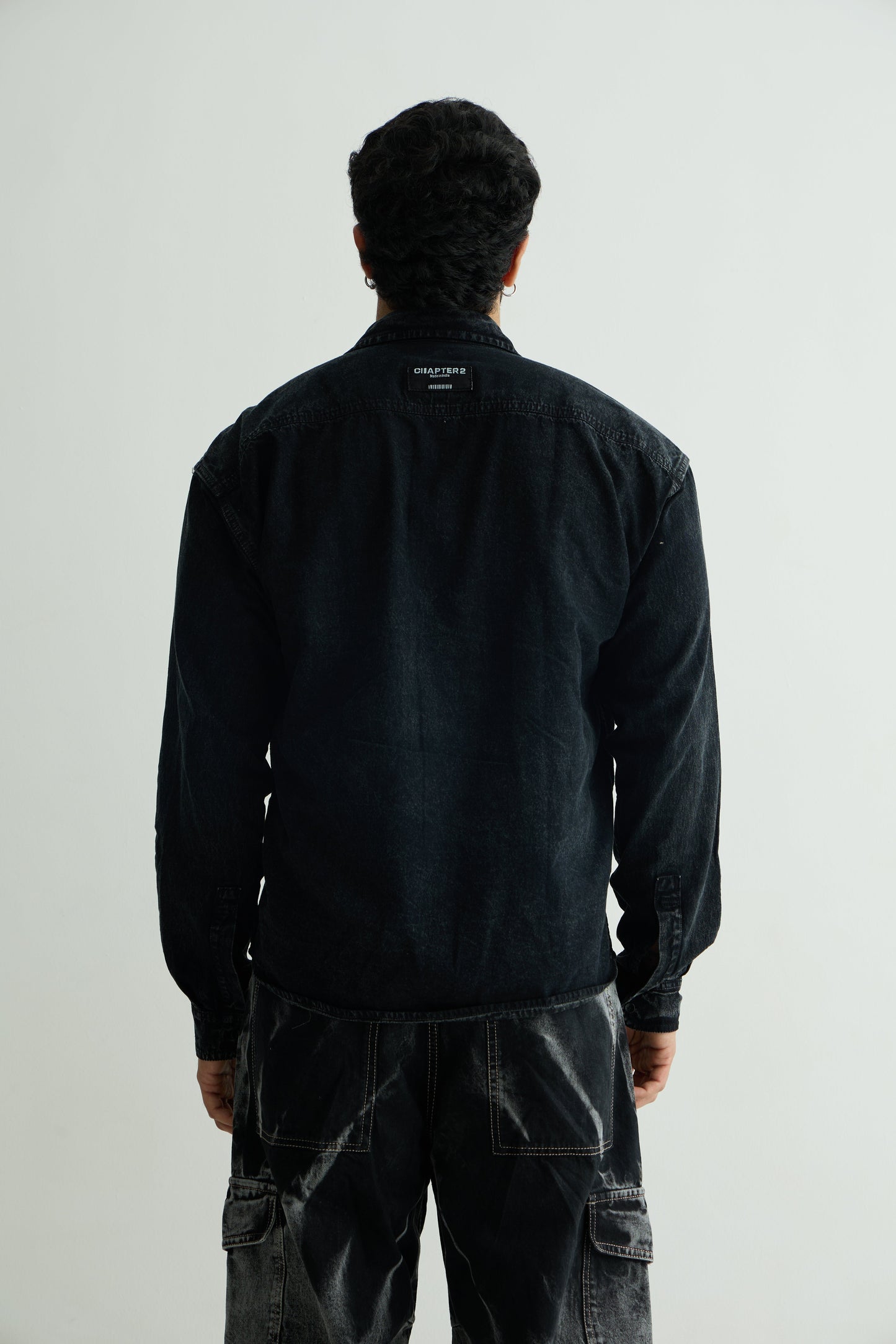 Charcoal Washed Denim Shirt