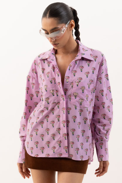 Bouquet Shirt | House of Mae at Broadway