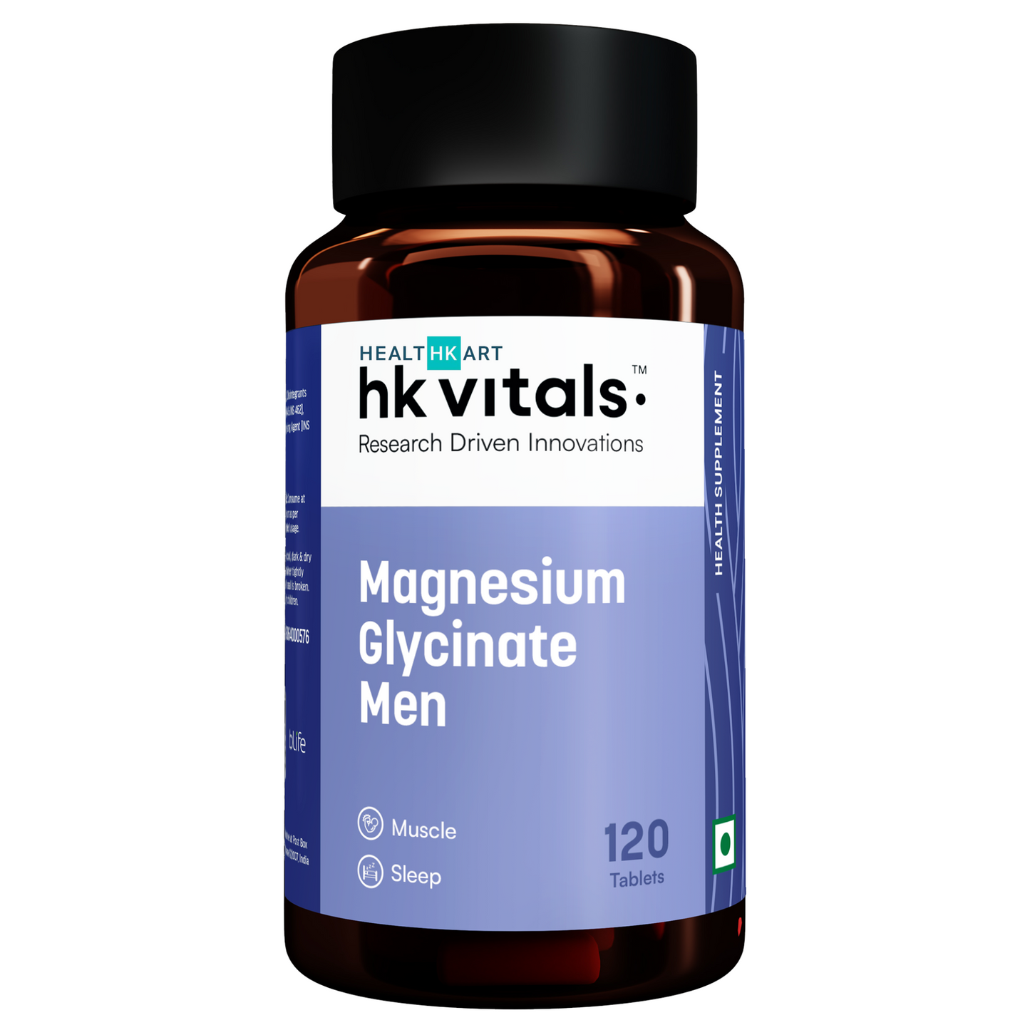 HealthKart hk vitals Magnesium Glycinate (1682mg) 120 Tablets | For Better Sleep Quality | HK Vitals at Broadway