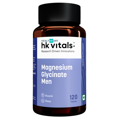 HealthKart hk vitals Magnesium Glycinate (1682mg) 120 Tablets | For Better Sleep Quality | HK Vitals at Broadway