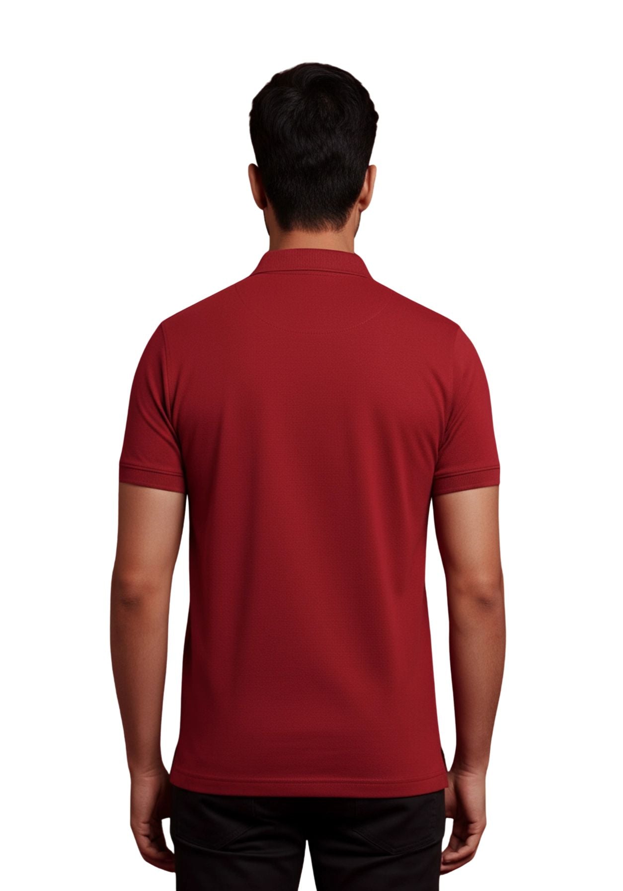 The Monarch Liquid Zipper Polo Red