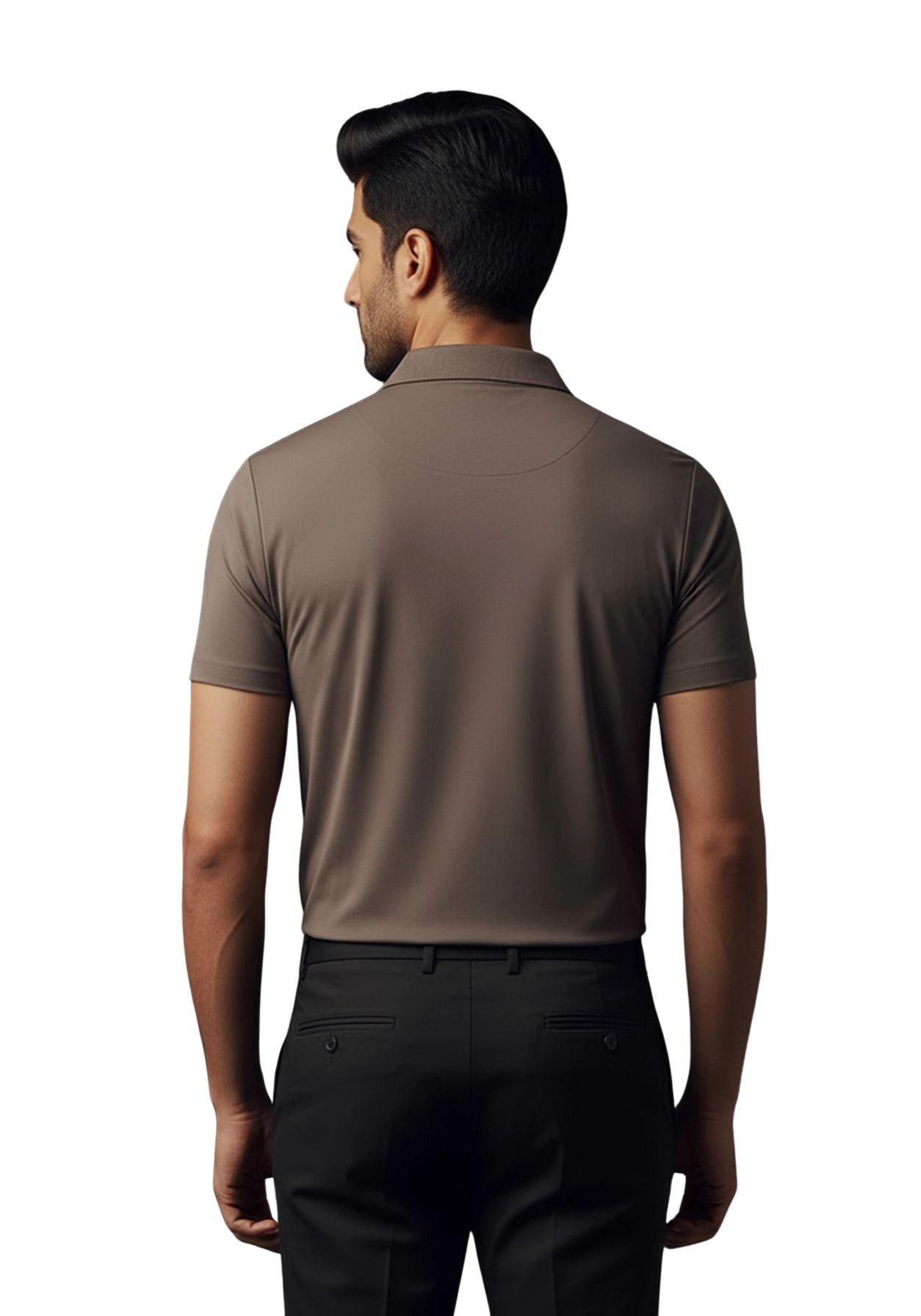 The Monarch Liquid Zipper Polo Slate