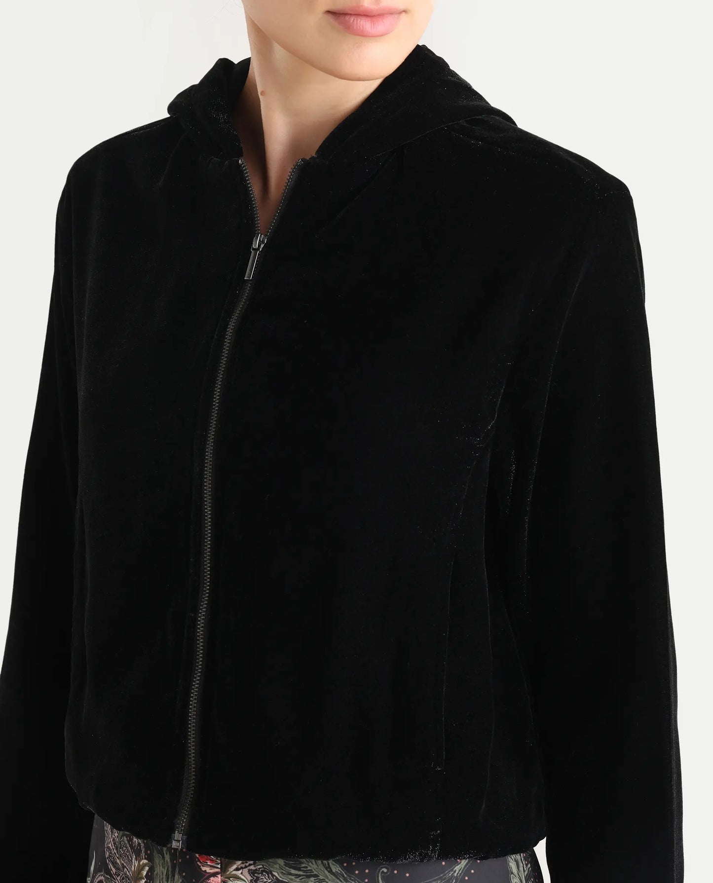 Rareism Women's Velbom-T Black Polyester Spread Collar Regular Fit Jacket | RAREISM at Broadway