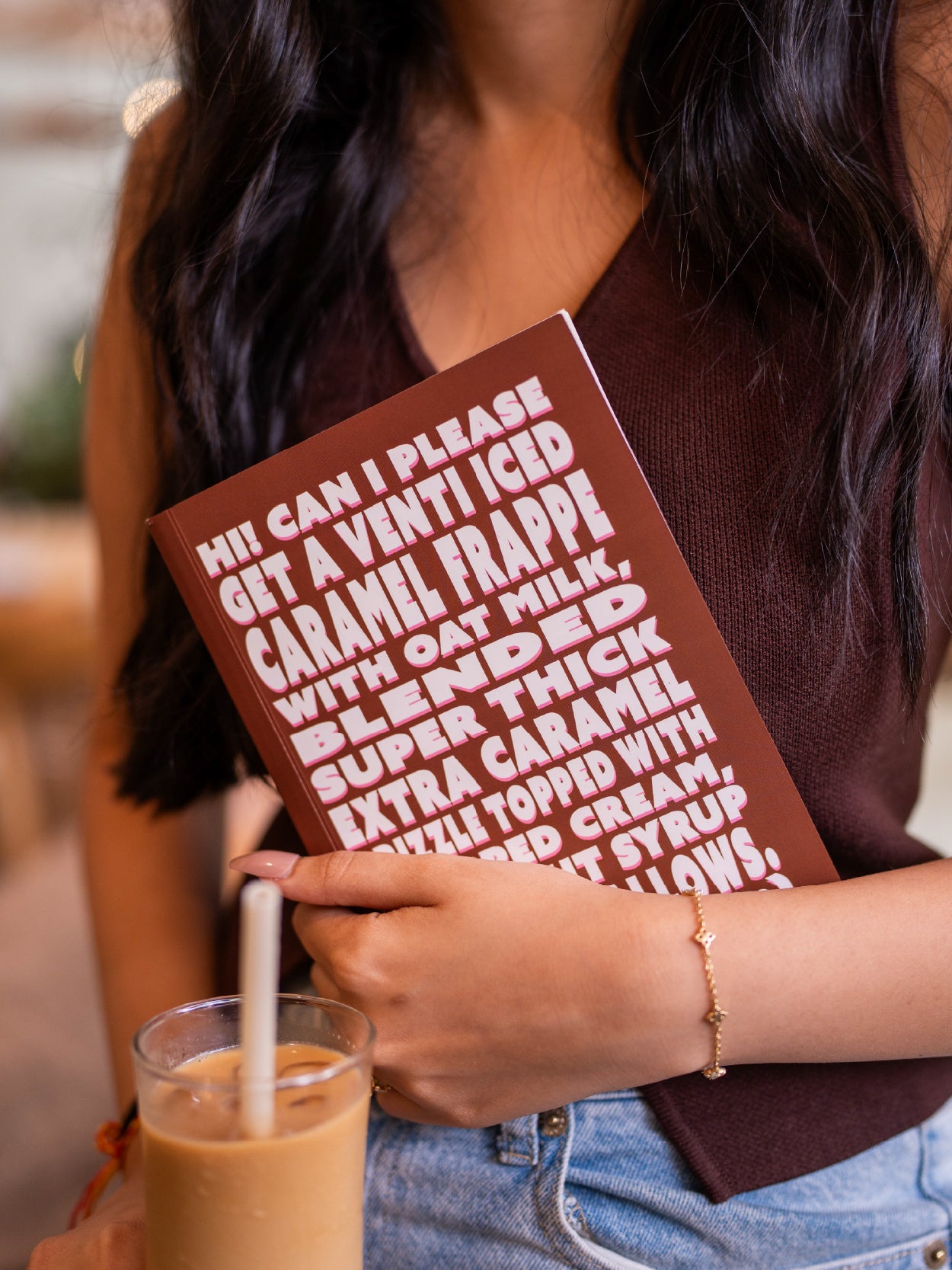 Venti Iced Caramel | A5 Softcover Notebook | Aligning Dots at Broadway