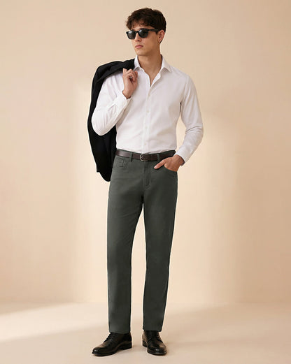 The 5 Pocket Dobby Pant Granite