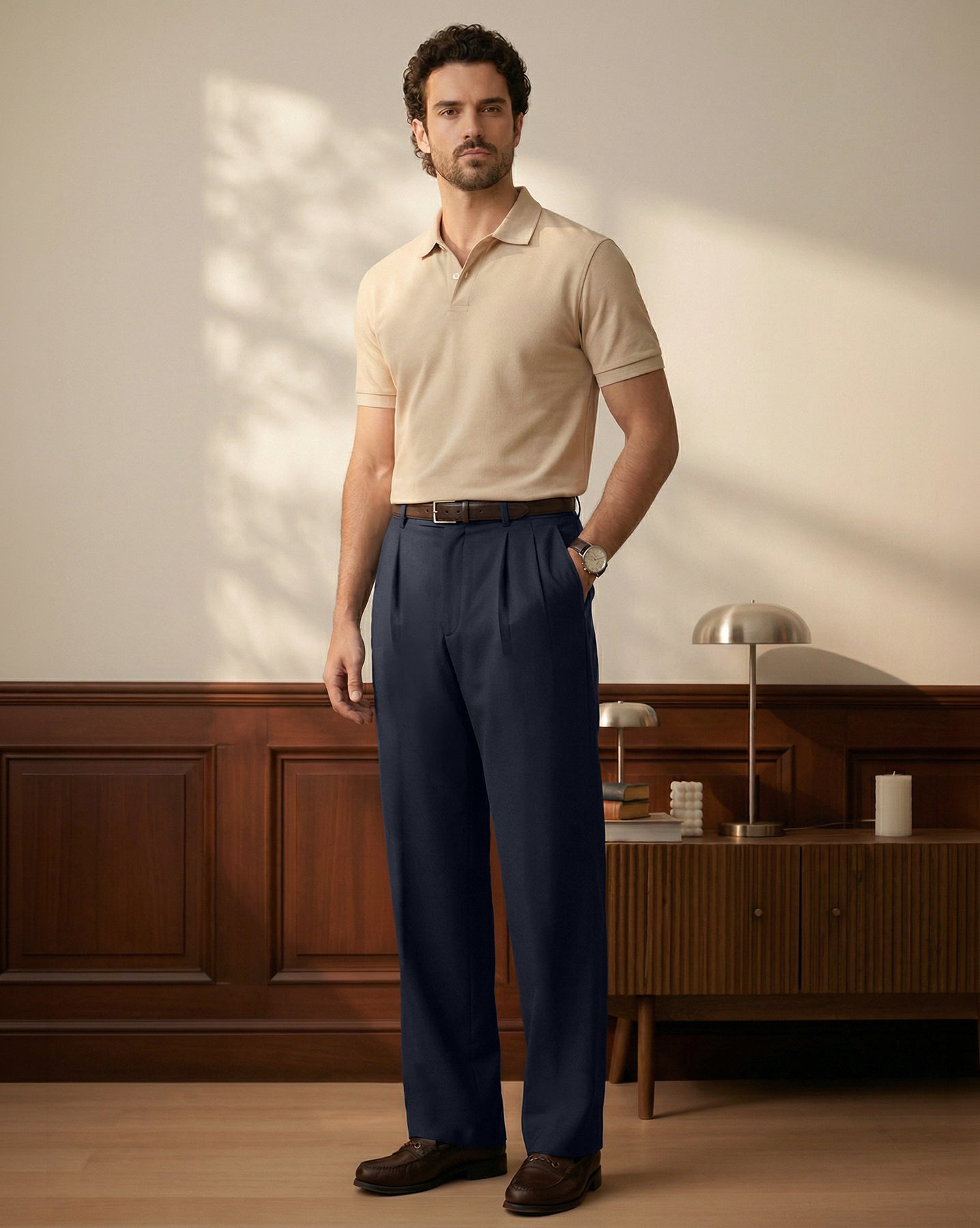 The Shark Skin Relaxed Pant Navy