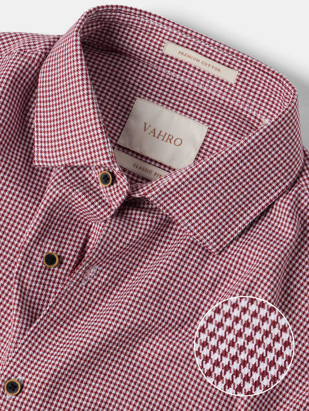 The Cardinal Houndstooth Dress Shirt