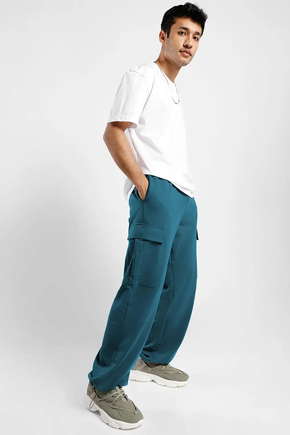 Relaxed Fit Cargo Joggers