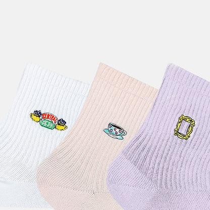 Womens F.R.I.E.N.D.S Themed High Ankle Socks