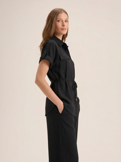 The Shirt-Pant Co-Ord - Black