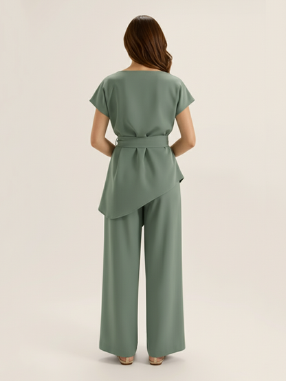 The Cowl Co-Ord - Sea Green