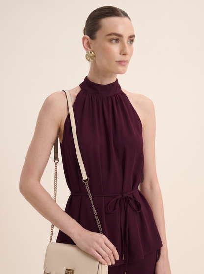 The Halter Co-ord - Wine
