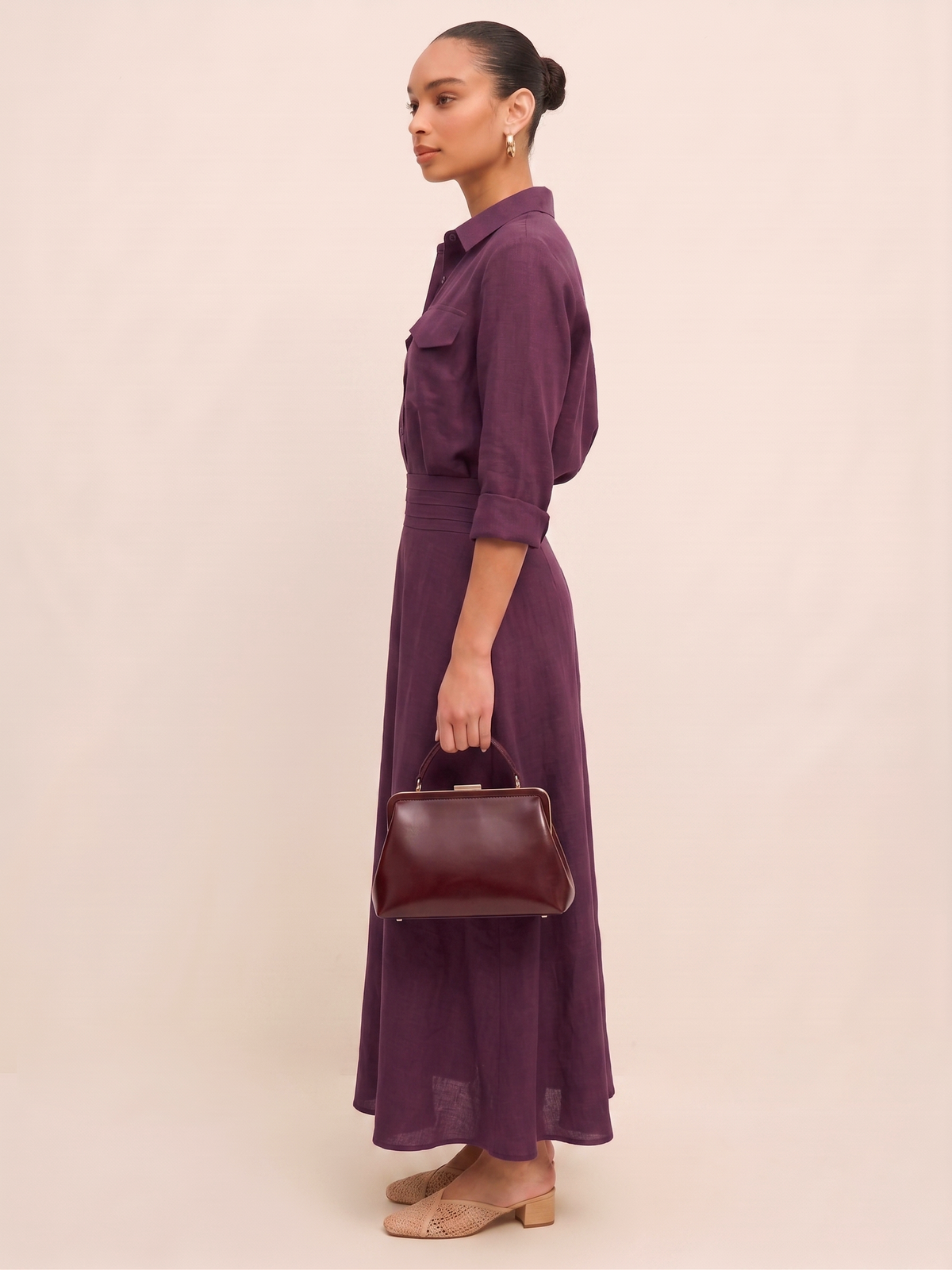 The Skirt Co-ord - Plum