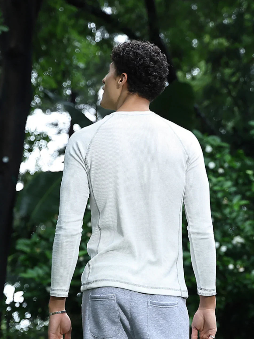 Waffle Contrast Stitch Tee