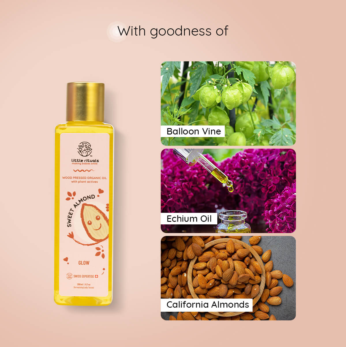 Wood-Pressed Organic Sweet Almond Oil