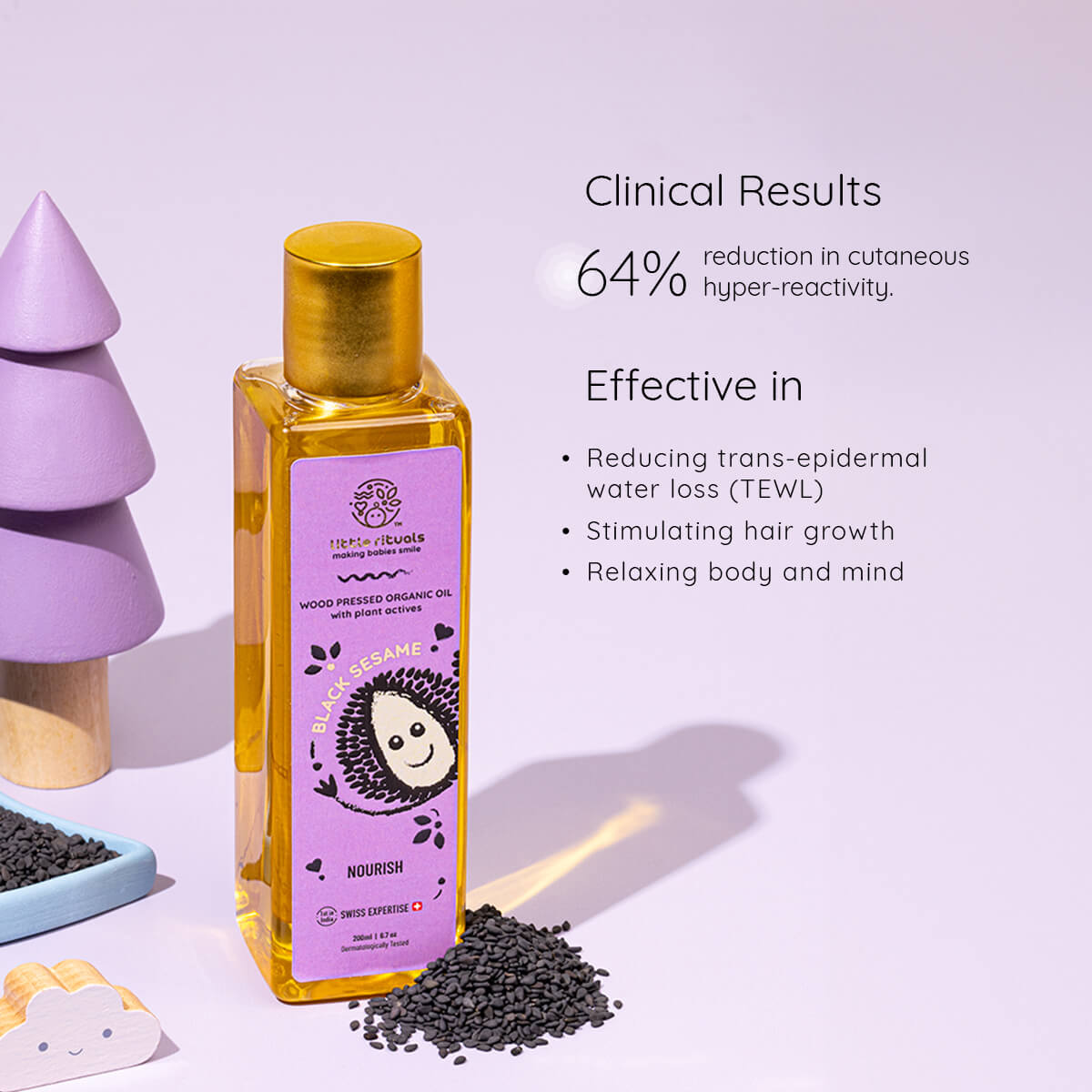 Wood-Pressed Organic Black Sesame Oil