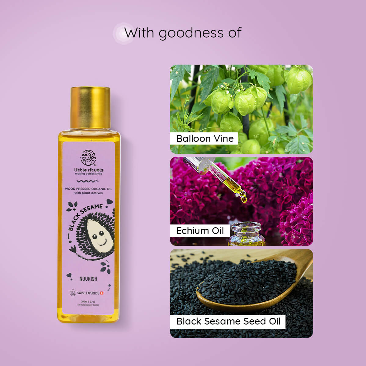 Wood-Pressed Organic Black Sesame Oil