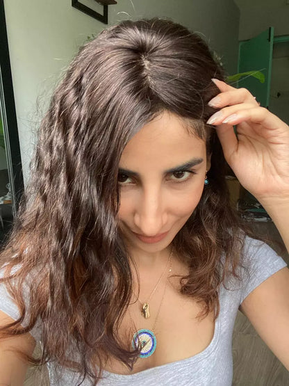 Au Naturel Wavy Curly Scalp Topper â Silk Base Hair Topper | Nish Hair