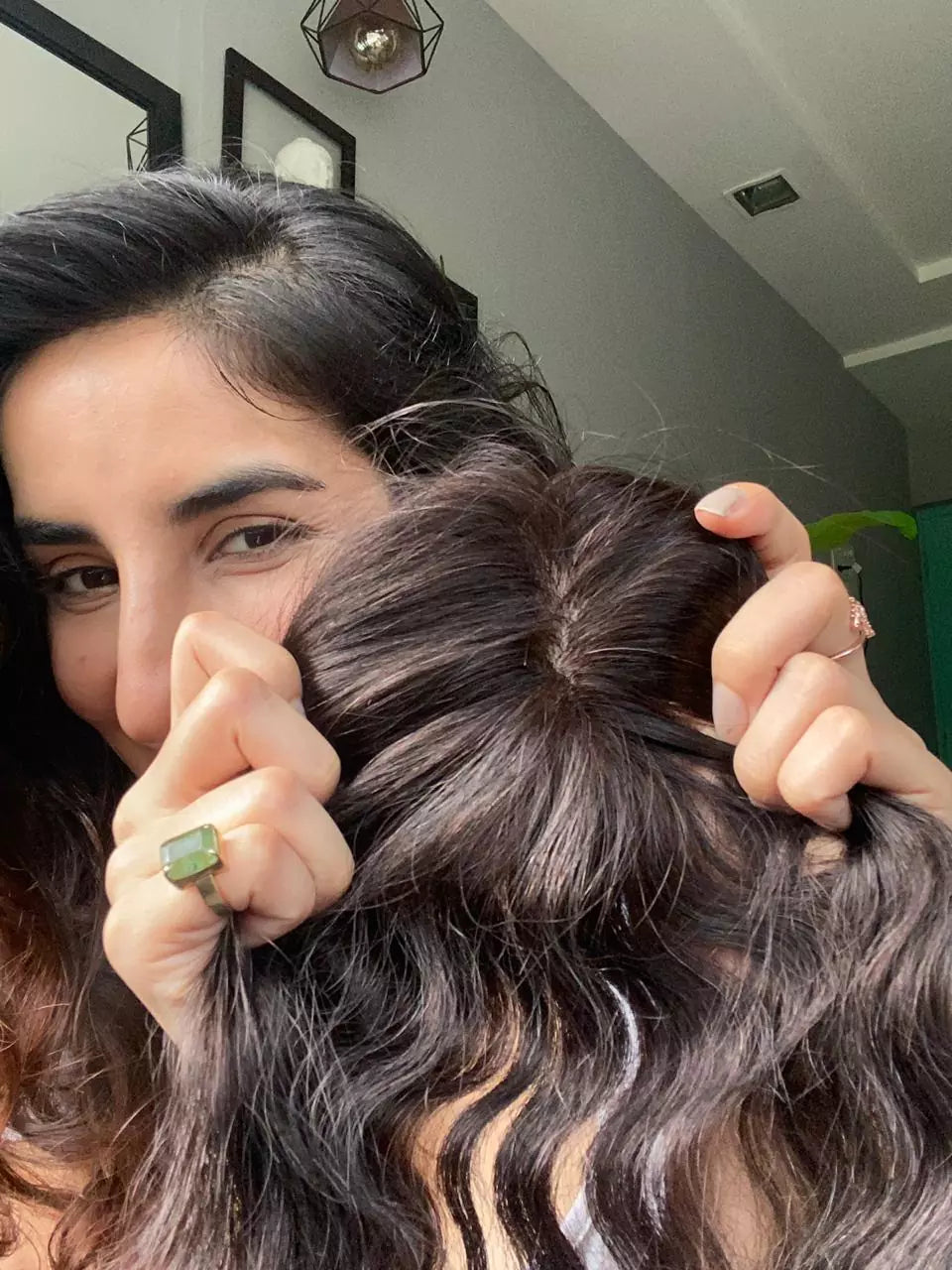 Au Naturel Wavy Curly Scalp Topper â Silk Base Hair Topper | Nish Hair