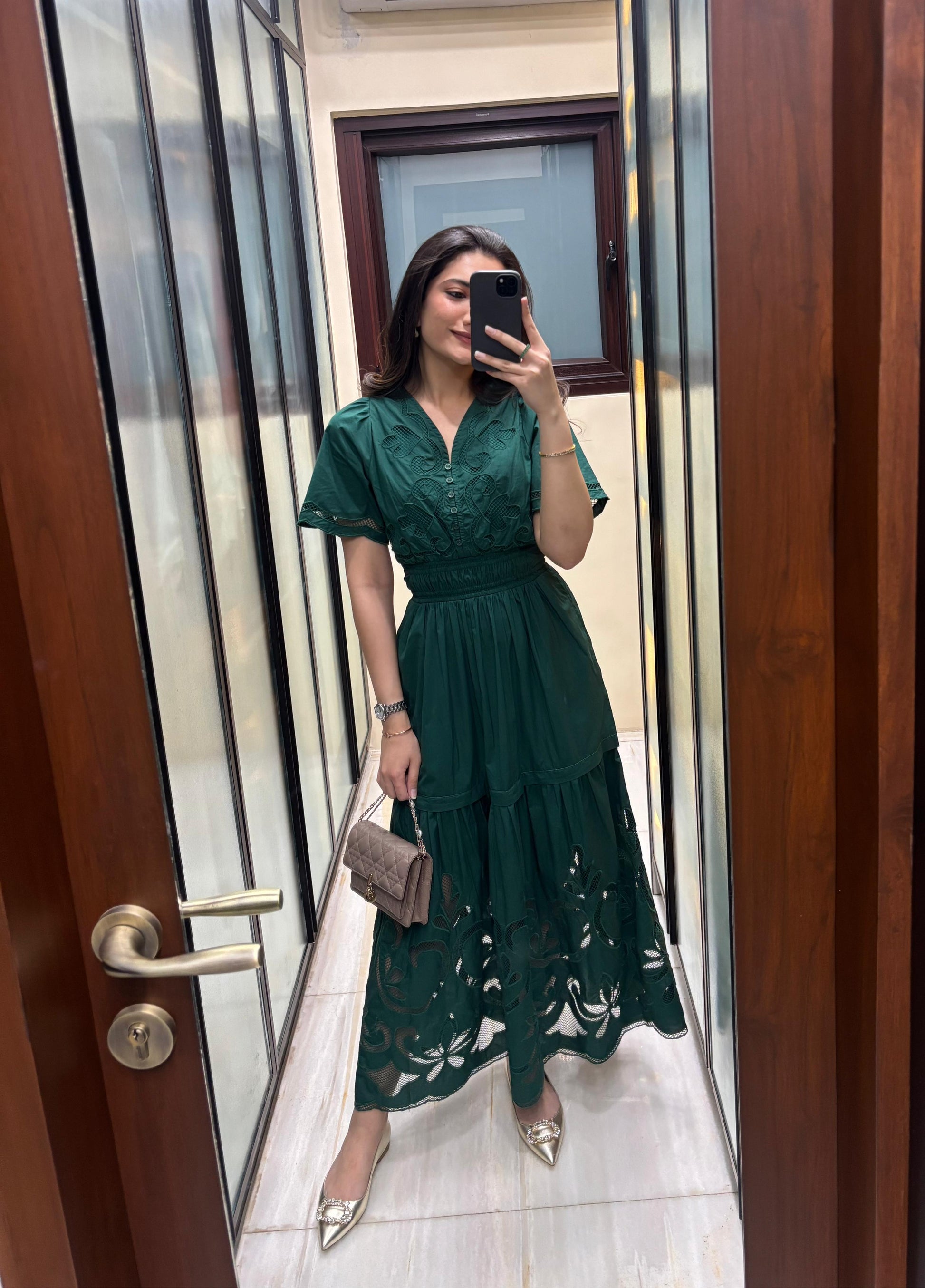 Ava Cutwork Dress | Style Island at Broadway