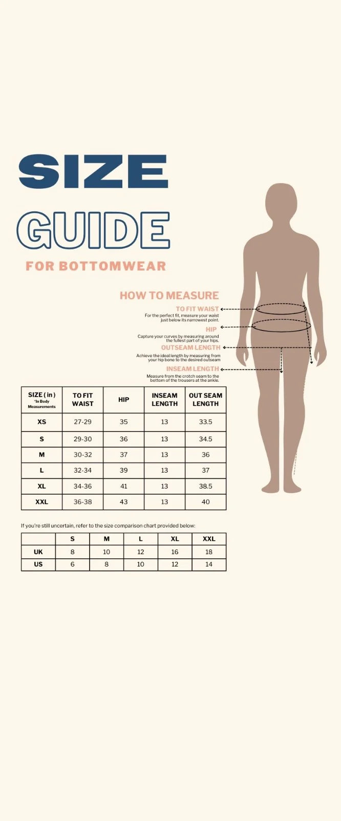 Size Chart for Pink Plie Pleated Skort